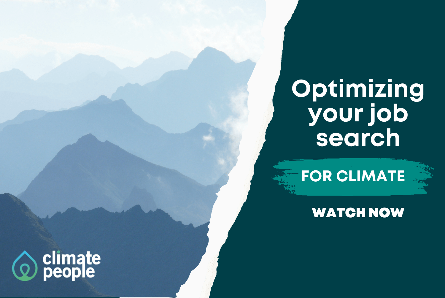 WEBINAR Optimizing Your Job Search for Climate Blogs Climate People
